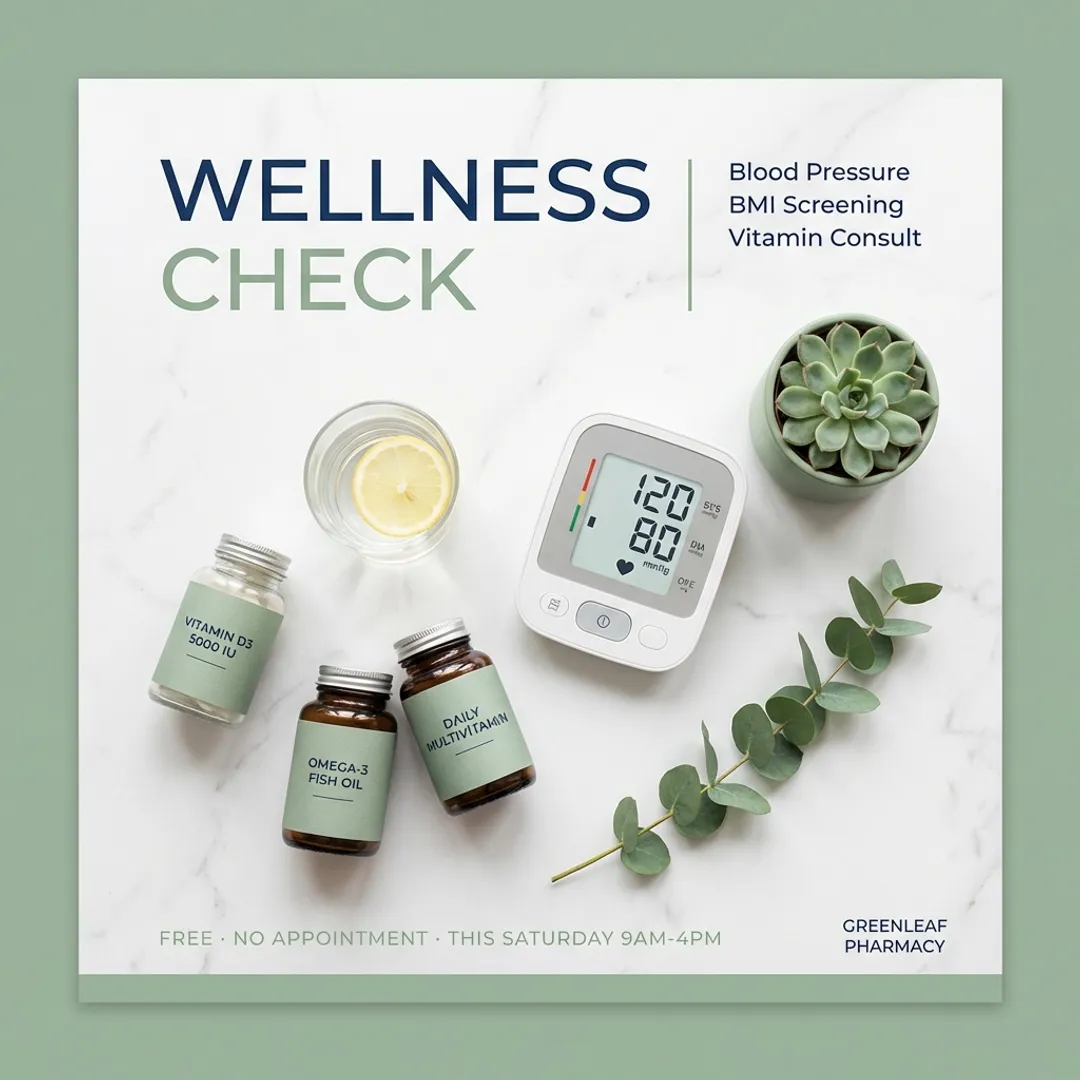 Pharmacies post example by @greenleafpharmacy